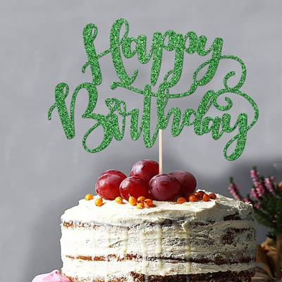 Customised Green Cake Topper Singapore